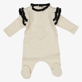 Pudu Ivory Rib Footie With Ruffles   Src //cdn - Girl, HD Png Download, Transparent PNG